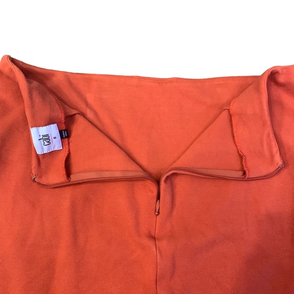 CAbi Overlay Pencil Skirt #3099 sz 8 Orange Rust 3637 - Picture 5 of 9
